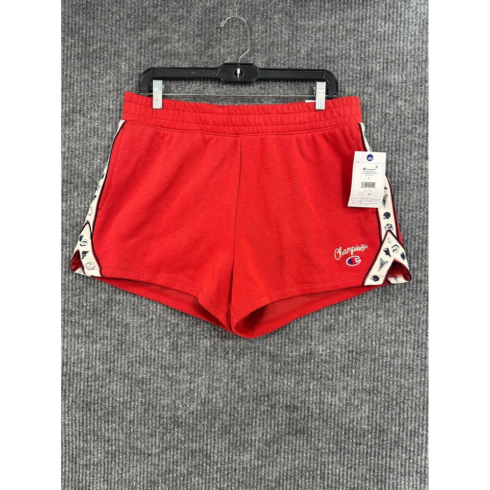 Champion Elective Shorts Womens Large Red NEW Motif Taping CPW253SH04014